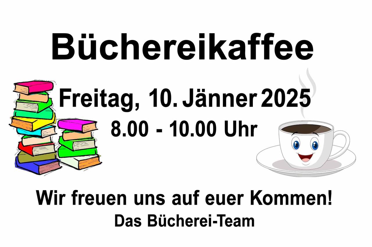 Büchereikaffee 10.01.2025