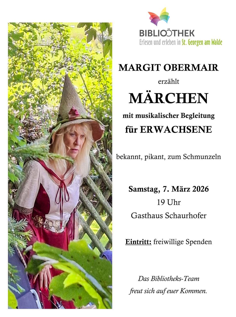 Einladung Lesung Märchen für Erwachsene